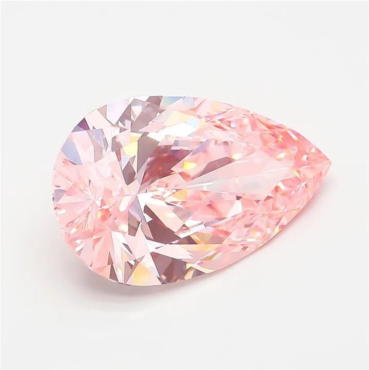 6.51ct Pear Lab Grown Diamond (Colour Fancy Vivid Pink, Clarity VVS2, IGI Certified)