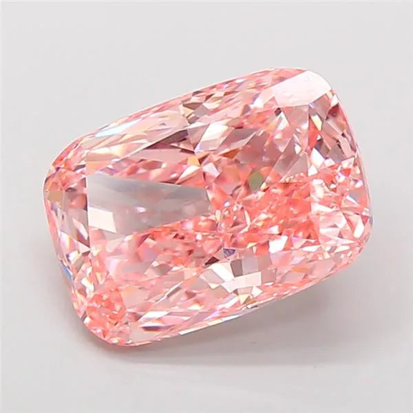 7.04ct Cushion modified Lab Grown Diamond (Colour Fancy Vivid Pink, Clarity VVS2, IGI Certified)