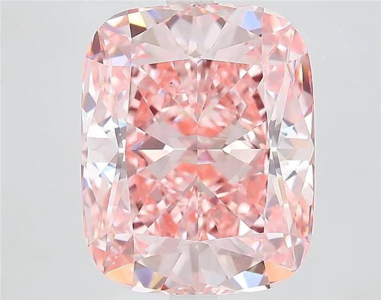 7.62ct Cushion modified Lab Grown Diamond (Colour Fancy Vivid Pink, Clarity VS1, IGI Certified)