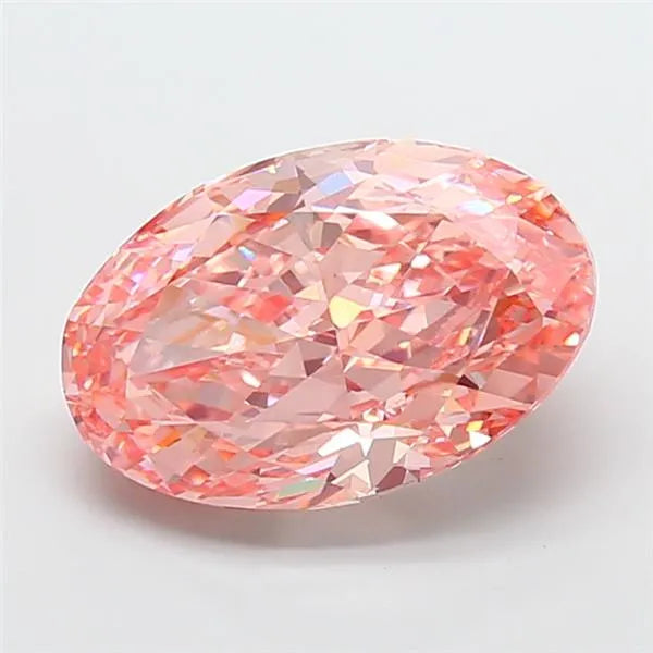 8.00ct Oval Lab Grown Diamond (Colour Fancy Vivid Pink, Clarity VVS2, IGI Certified)