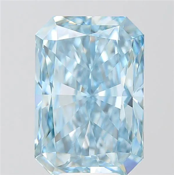 8.05ct Radiant Lab Grown Diamond (Colour Fancy Vivid Blue, Clarity VS2, IGI Certified)