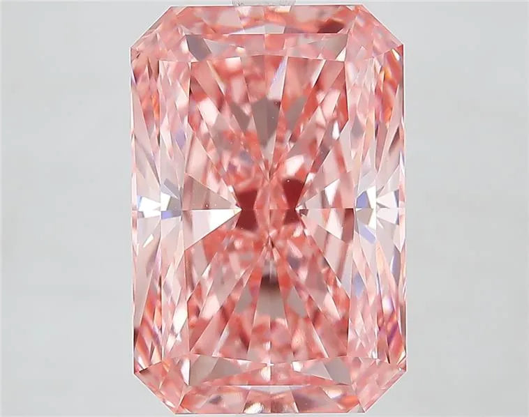 8.08ct Radiant Lab Grown Diamond (Colour Fancy Vivid Pink, Clarity VVS2, IGI Certified)