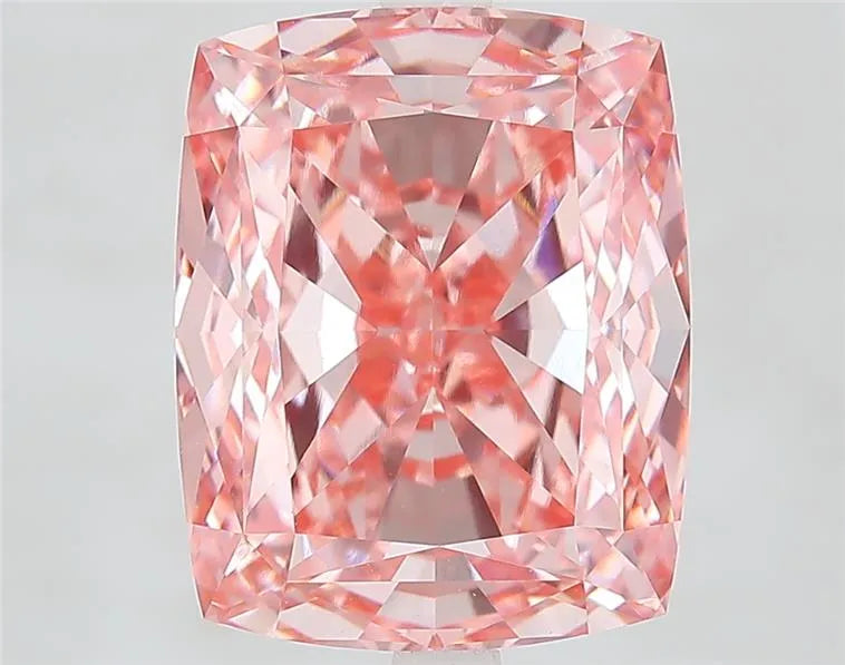 8.10ct Cushion modified Lab Grown Diamond (Colour Fancy Vivid Pink, Clarity VVS2, IGI Certified)