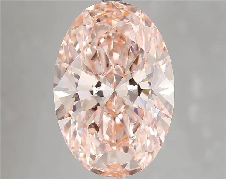 8.10ct Oval Lab Grown Diamond (Colour Fancy Vivid Pink, Clarity VVS2, IGI Certified)