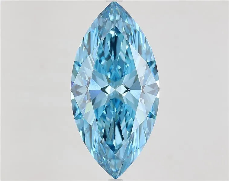 9.55ct Marquise Lab Grown Diamond (Colour Fancy Vivid Blue, Clarity VS1, IGI Certified)