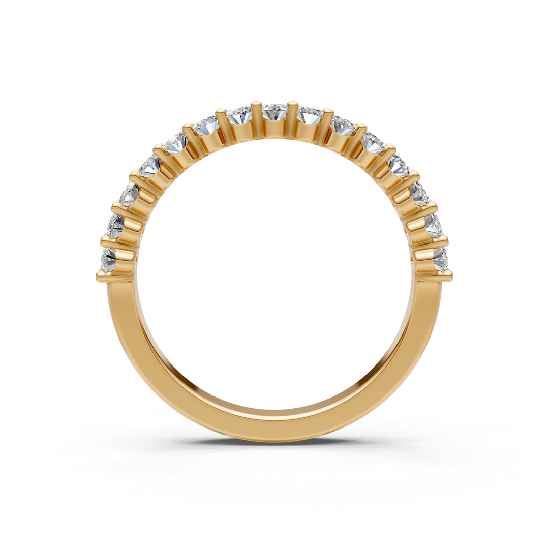 Nim Oval Lab-Created Diamonds Wedding Band