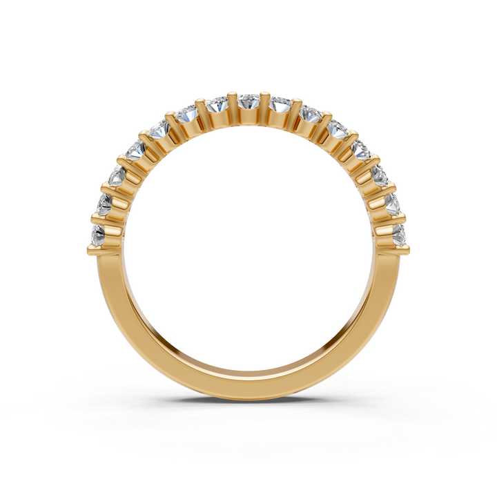 Nim Oval Lab-Created Diamonds Wedding Band