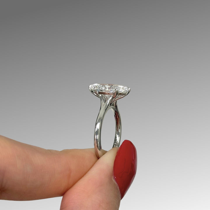 Candy Marquise Lab Created Diamond Engagement Ring With Split Shank