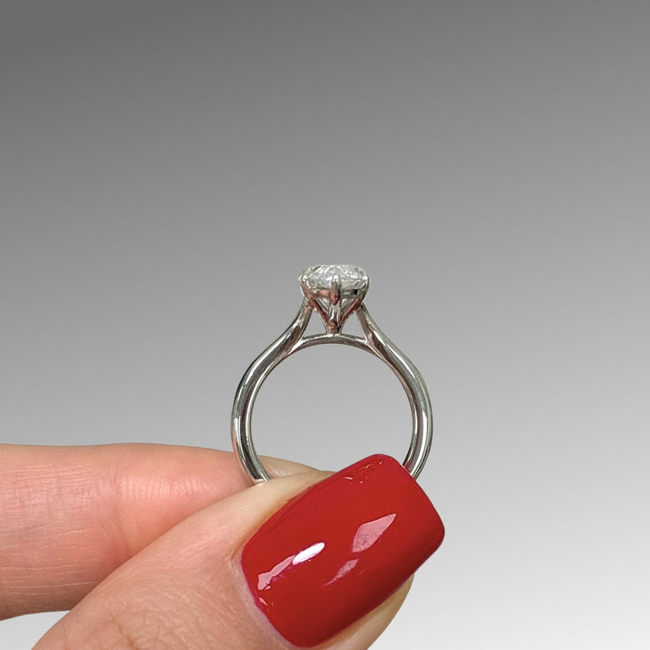 Candy Marquise Lab Created Diamond Engagement Ring With Split Shank