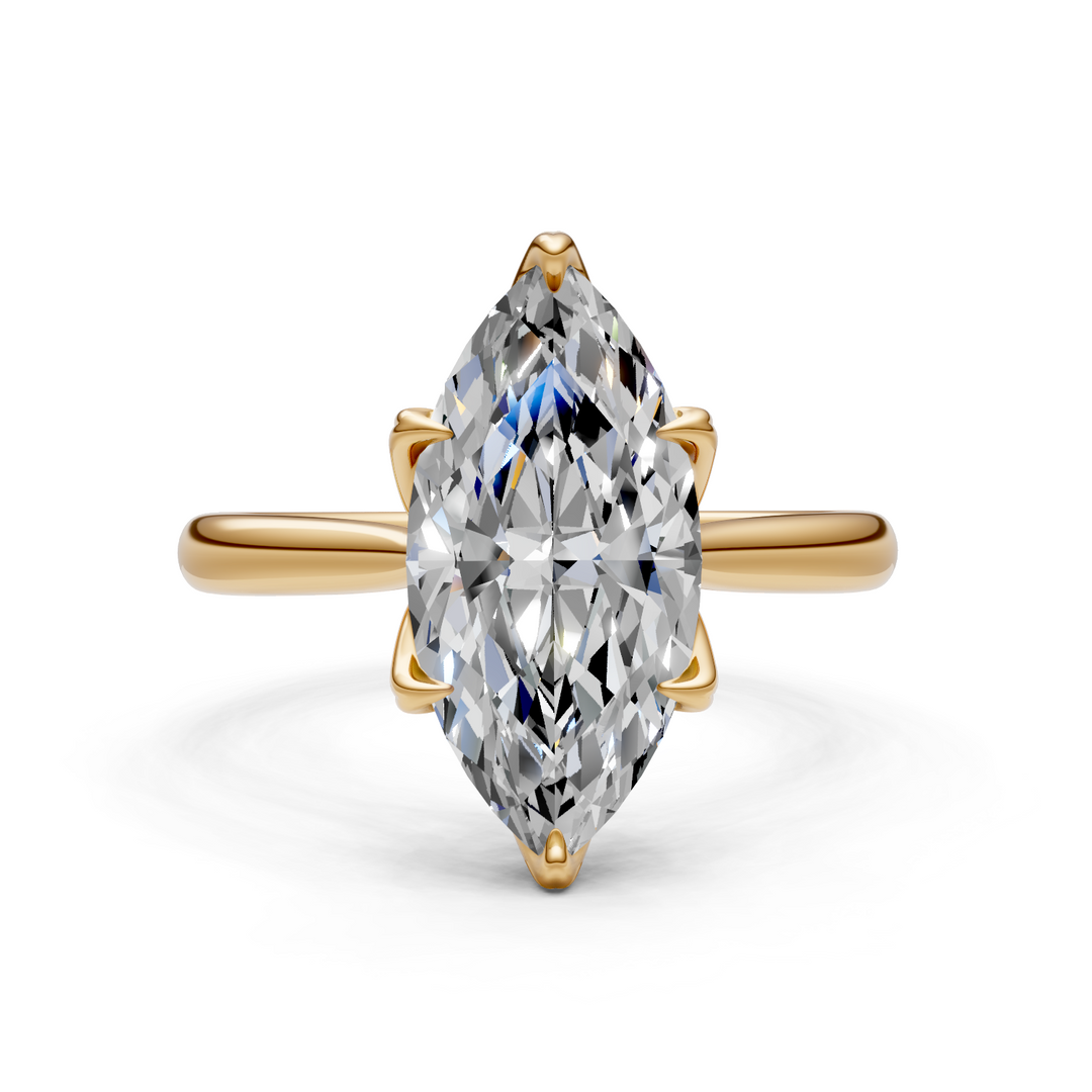 Mary Marquise Lab Created Diamond Engagement Ring