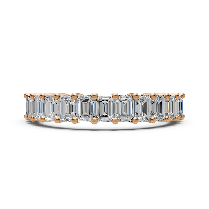 Nyra Emerald Cut Lab-Created Diamonds Wedding Band