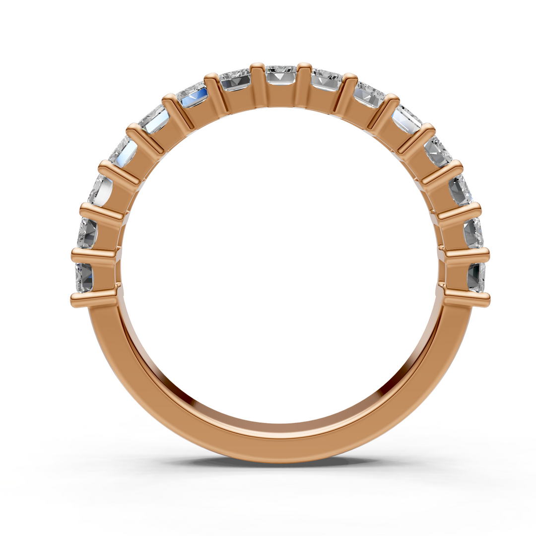 Nyra Emerald Cut Lab-Created Diamonds Wedding Band