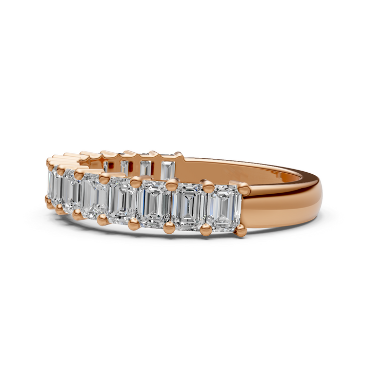 Nyra Emerald Cut Lab-Created Diamonds Wedding Band