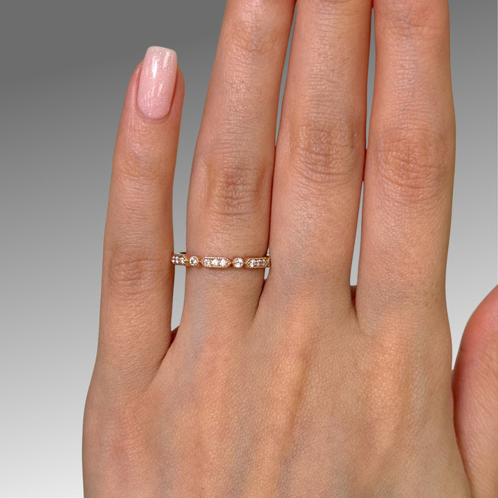 Ready to Ship  Maya Diamond Wedding Band