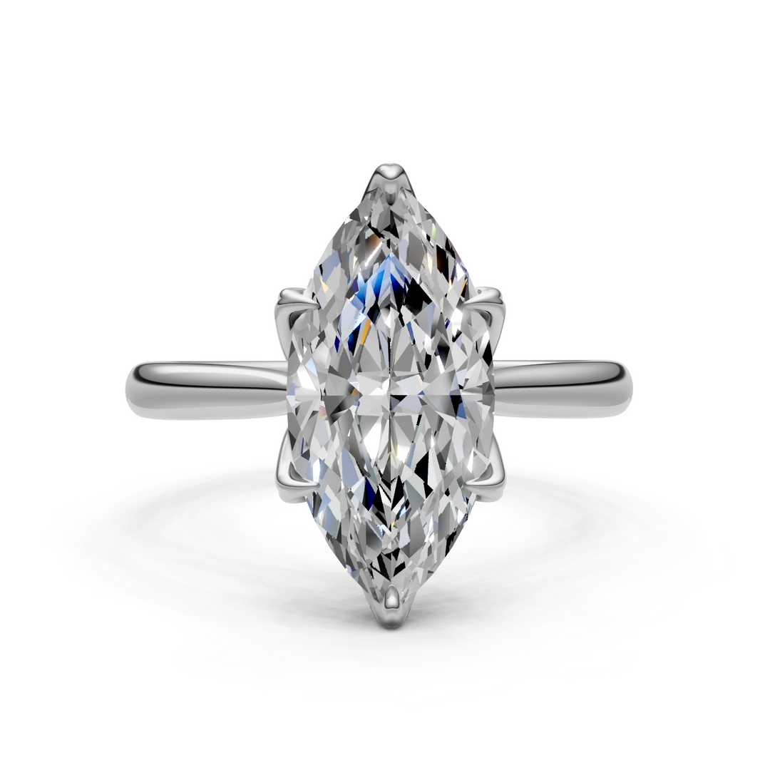 Mary Marquise Lab Created Diamond Engagement Ring