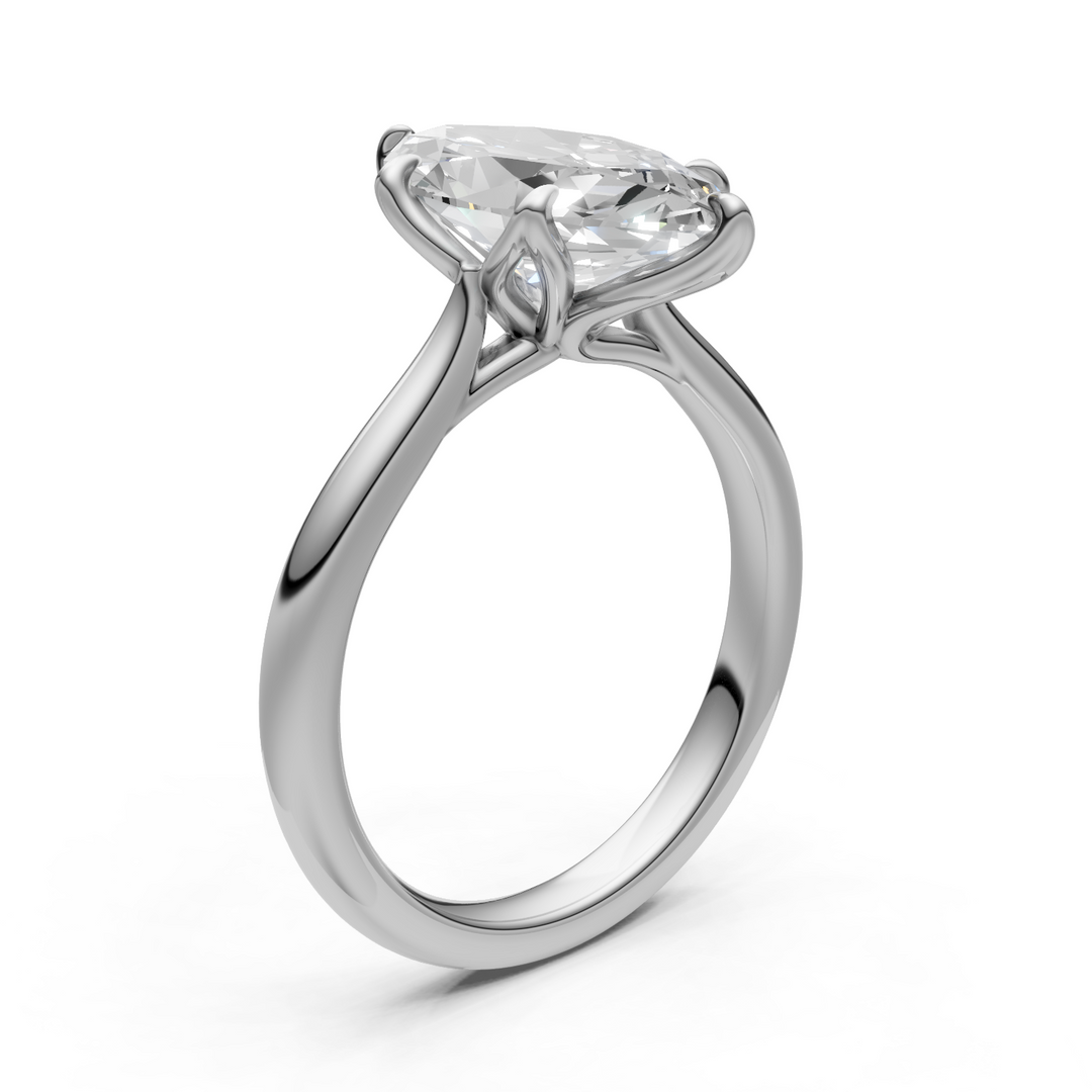 Mary Marquise Lab Created Diamond Engagement Ring