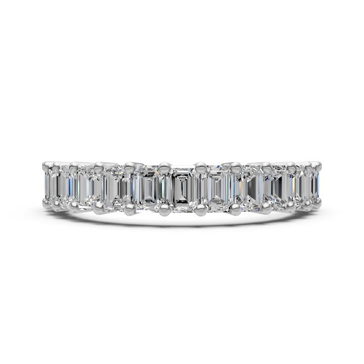 Nyra Emerald Cut Lab-Created Diamonds Wedding Band