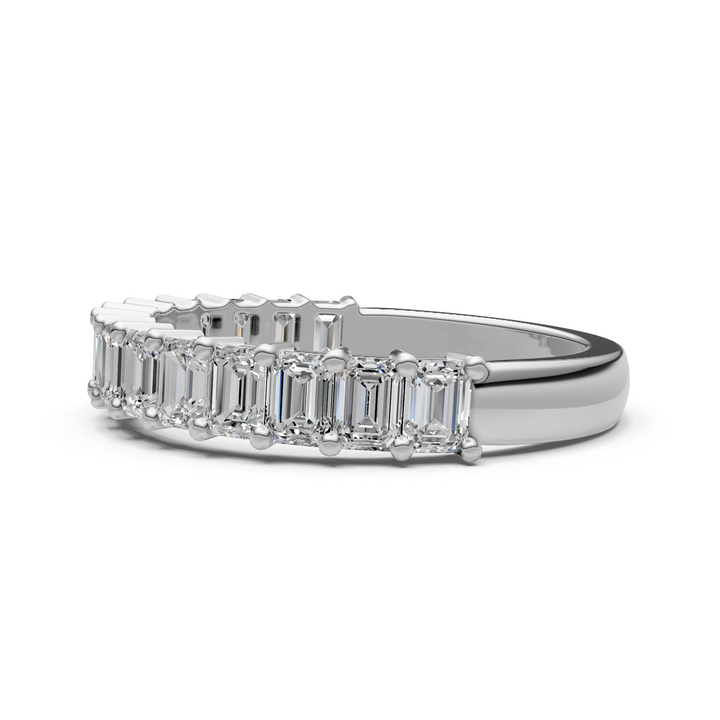 Nyra Emerald Cut Lab-Created Diamonds Wedding Band