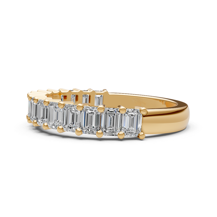 Nyra Emerald Cut Lab-Created Diamonds Wedding Band
