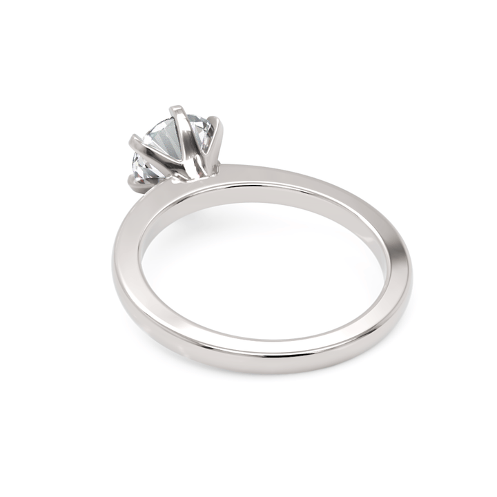 AGI Design Alexa Round Lab Created Diamond Engagement Ring