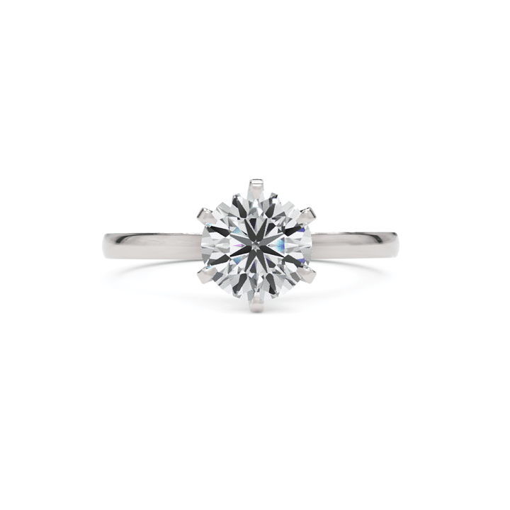 AGI Design Alexa Round Lab Created Diamond Engagement Ring