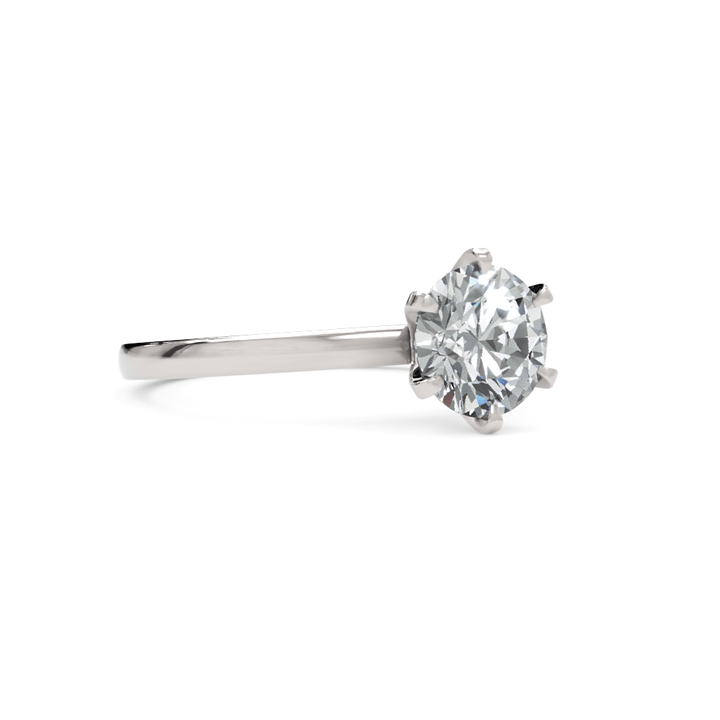 AGI Design Alexa Round Lab Created Diamond Engagement Ring
