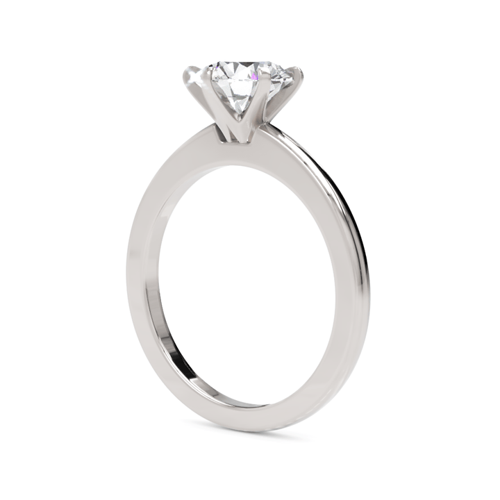 AGI Design Alexa Round Lab Created Diamond Engagement Ring