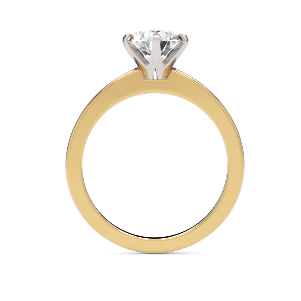 AGI Design Alexa Round Lab Created Diamond Engagement Ring