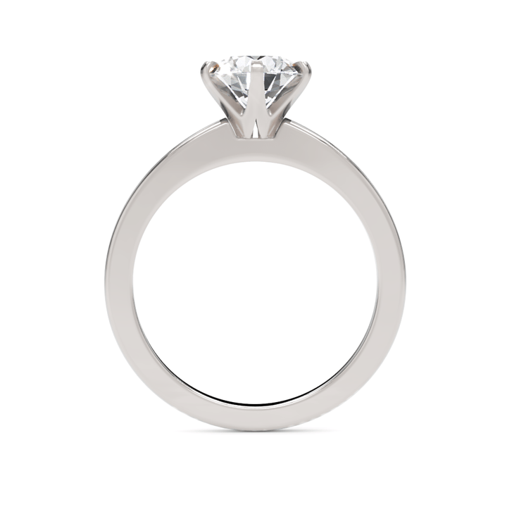 AGIDesignShop Alexa Round Moissanite Engagement Ring