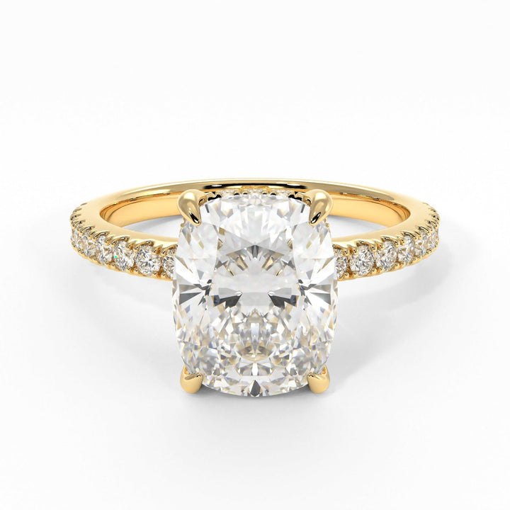 AGI Design Alexandra Elongated Cushion Cut Lab Created Diamond Engagement Ring