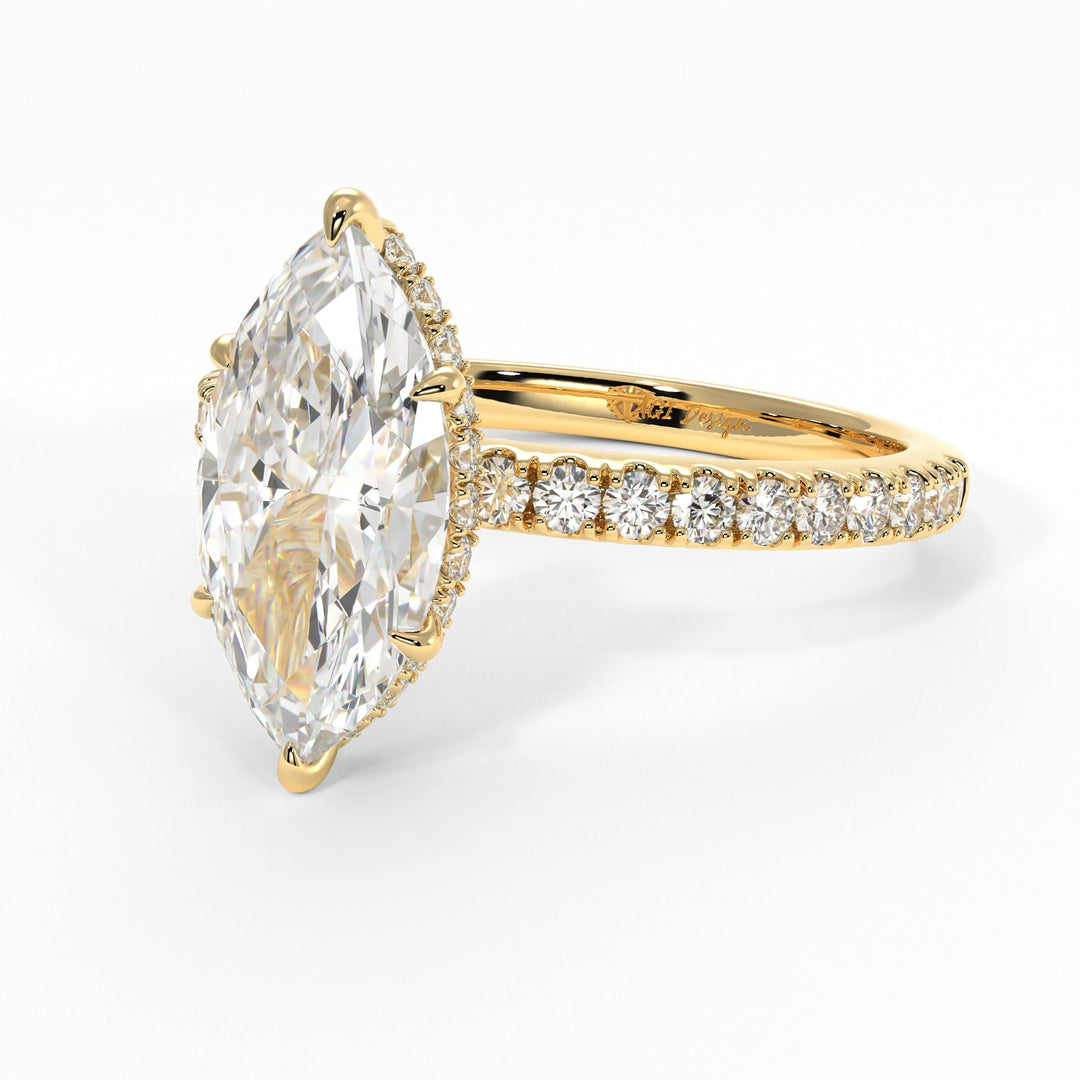 AGI Design Alexandra Marquise Lab Created Diamond Engagement Ring