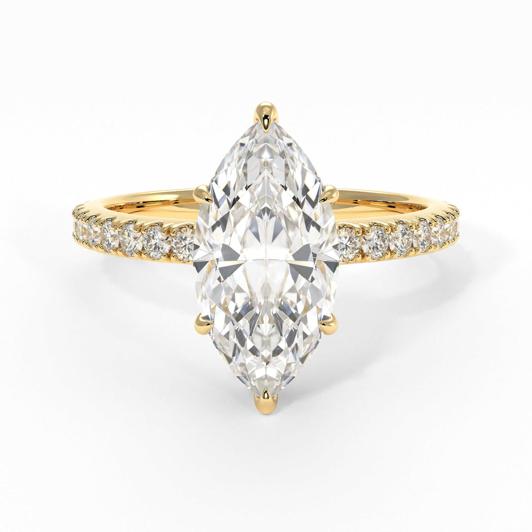 AGI Design Alexandra Marquise Lab Created Diamond Engagement Ring