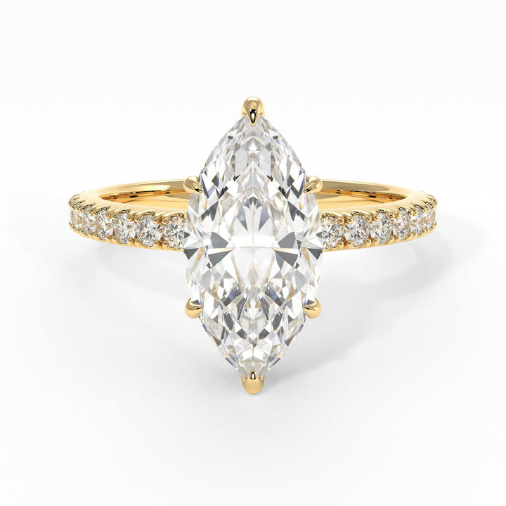 AGI Design Alexandra Marquise Lab Created Diamond Engagement Ring
