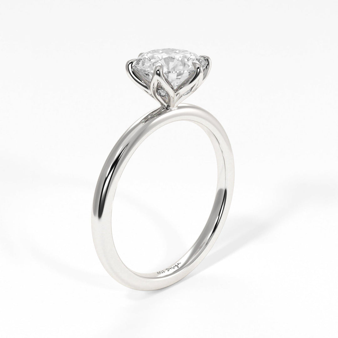 AGI Design Alyssa Round Lab Created Diamond Engagement Ring
