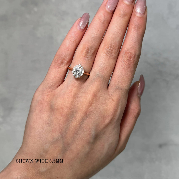 AGIDesignShop Camila Round Moissanite Engagement Ring