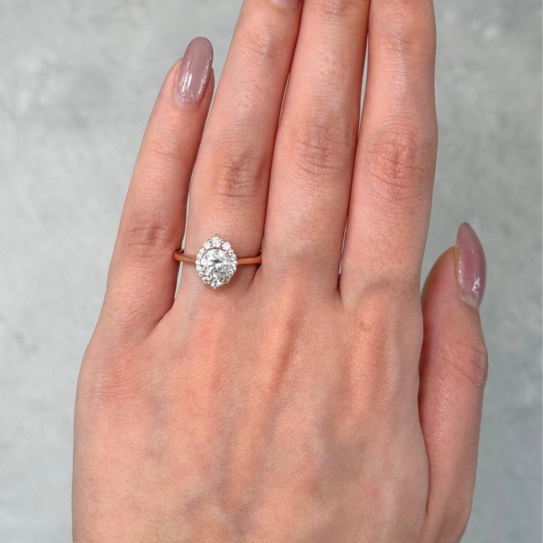 AGIDesignShop Camila Round Moissanite Engagement Ring