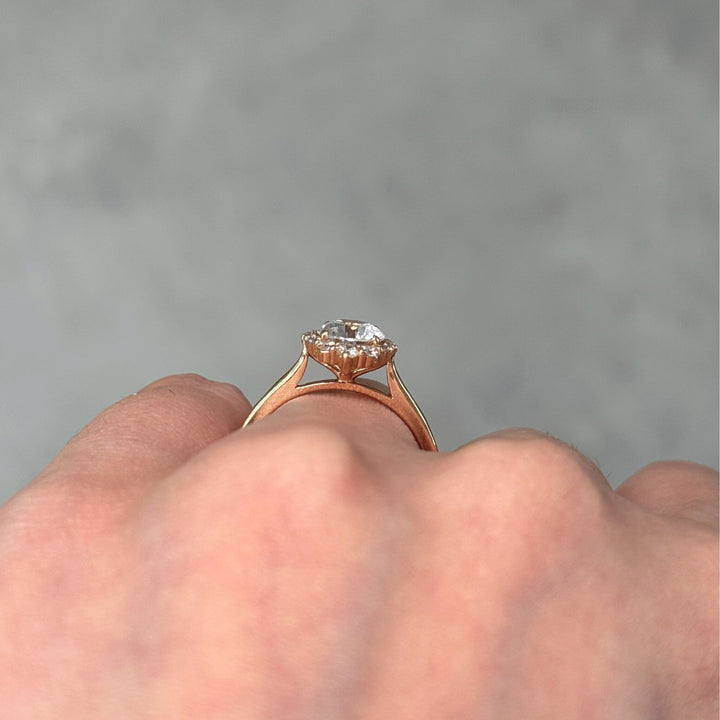 AGIDesignShop Camila Round Moissanite Engagement Ring