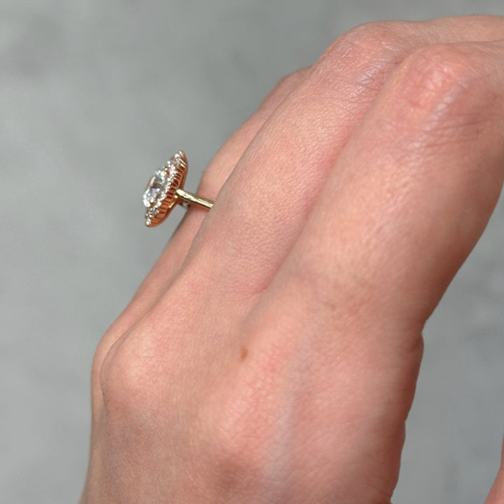 AGIDesignShop Camila Round Moissanite Engagement Ring