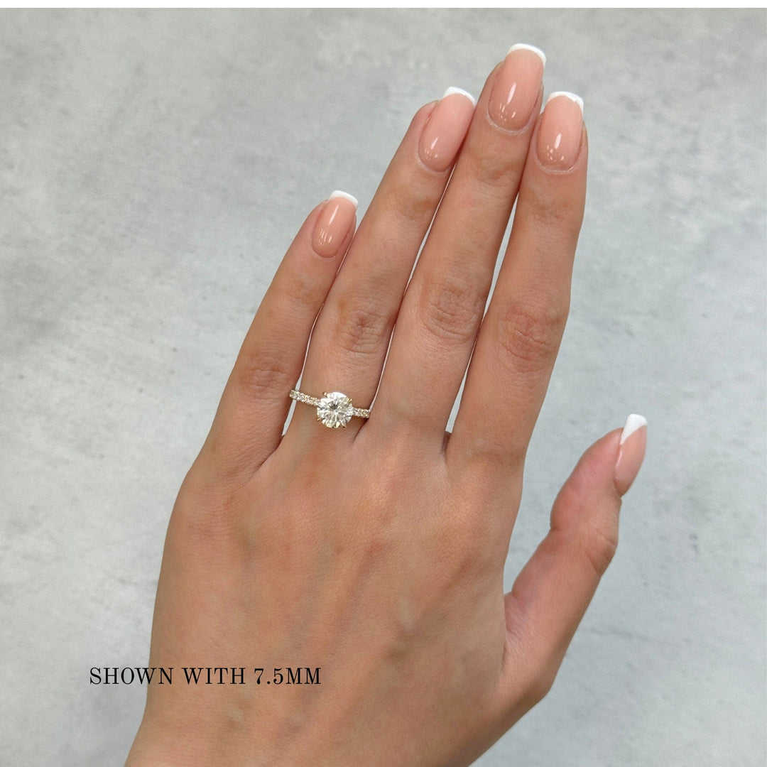 AGIDesignShop Catarina Round Moissanite  Engagement Ring