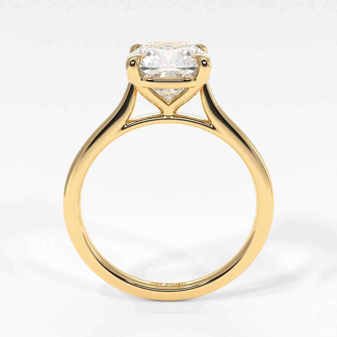 AGI Design Chloe Cushion Cut Lab Created Diamond Engagement Ring