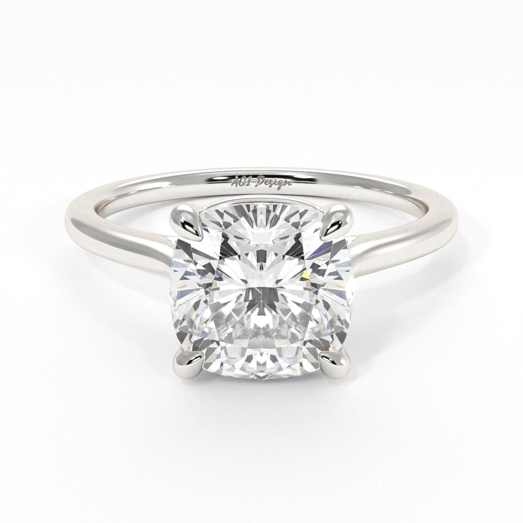 AGI Design Chloe Cushion Cut Lab Created Diamond Engagement Ring
