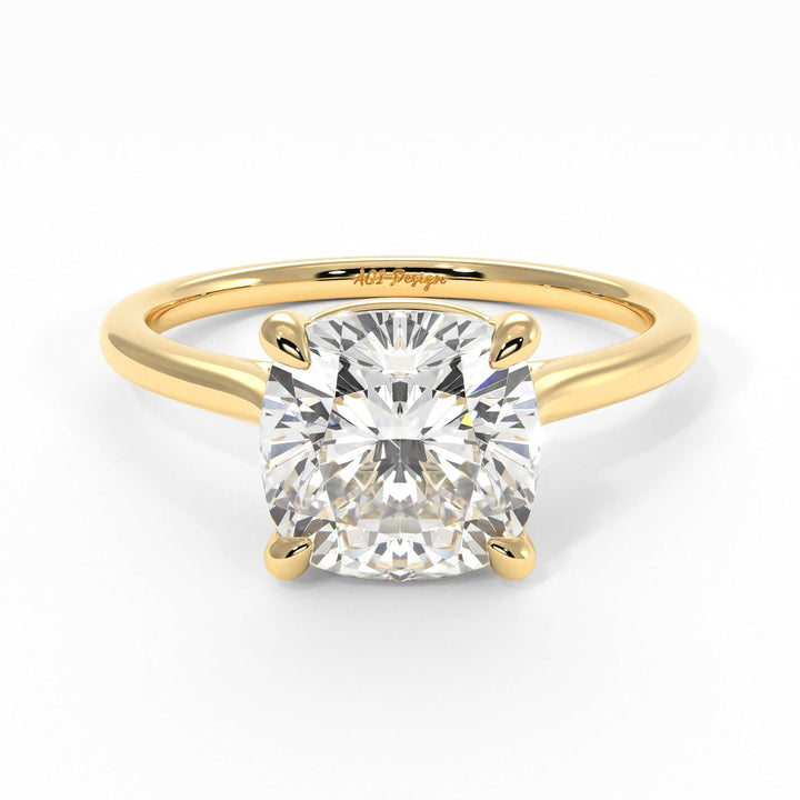 AGI Design Chloe Cushion Cut Lab Created Diamond Engagement Ring