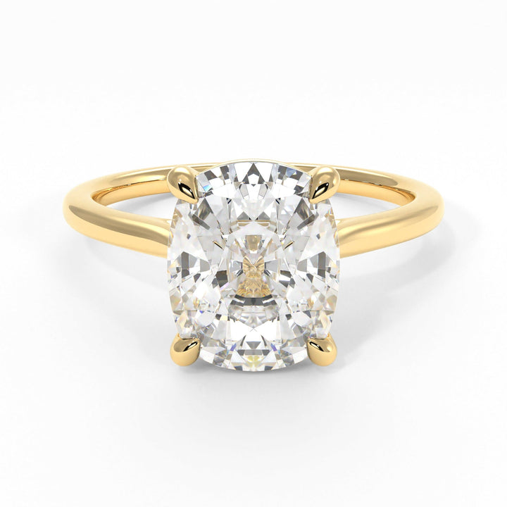 AGI Design Chloe Elongated Cushion Cut Lab Created Diamond Engagement Ring