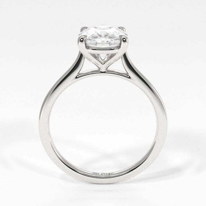 AGI Design Chloe Elongated Cushion Cut Lab Created Diamond Engagement Ring
