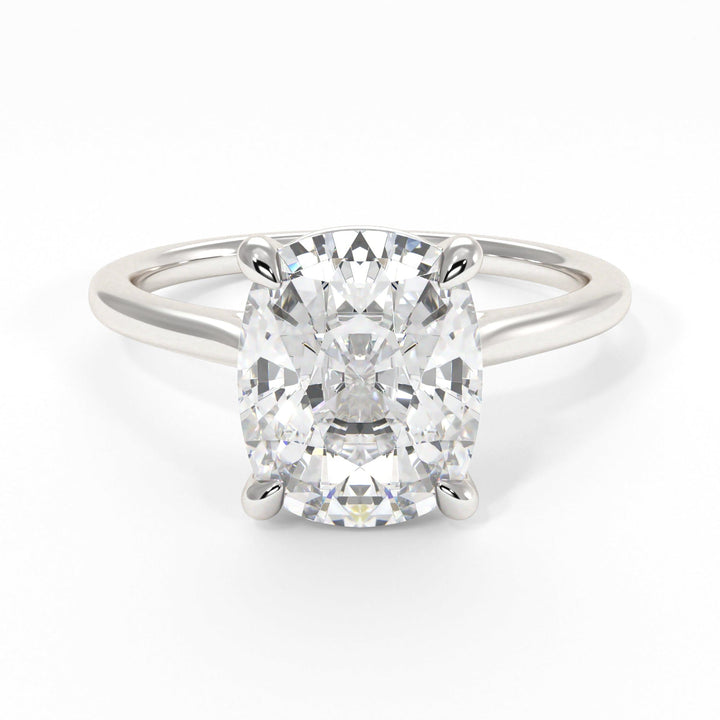 AGI Design Chloe Elongated Cushion Cut Lab Created Diamond Engagement Ring