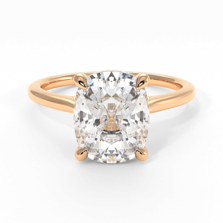 AGI Design Chloe Elongated Cushion Cut Lab Created Diamond Engagement Ring