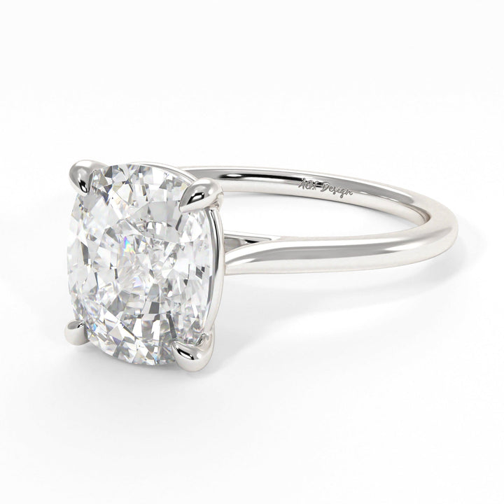 AGI Design Chloe Elongated Cushion Cut Lab Created Diamond Engagement Ring