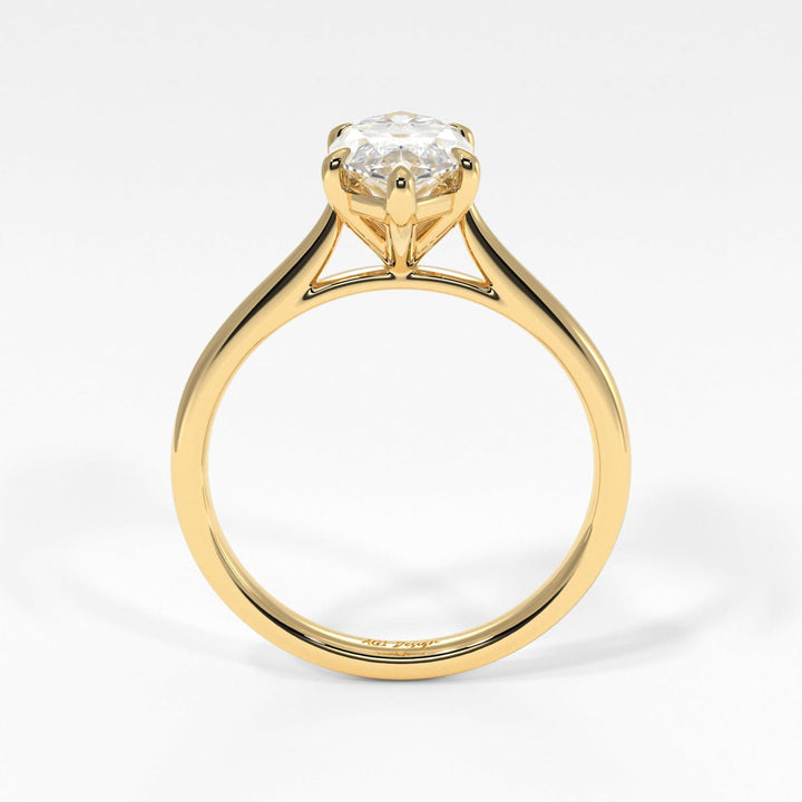 AGI Design Chloe Marquise Lab Created Diamond Engagement Ring