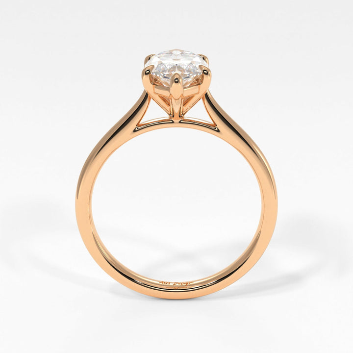 AGI Design Chloe Marquise Lab Created Diamond Engagement Ring