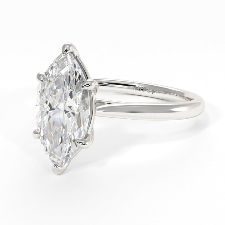 AGI Design Chloe Marquise Lab Created Diamond Engagement Ring